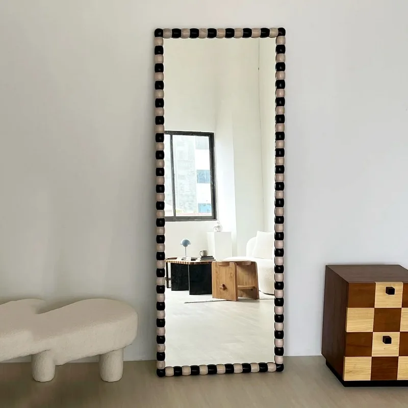 r*-Big Standing Mirror Decoration Barber Plastic Square Makeup Dressing Table Small Full Mirror Body Long Espelhos Home Products