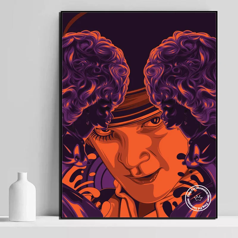 تصورها البرتقال فيلم الماس الراين اللوحة مالكولم ماكدويل فيلم عبر غرزة التطريز صورة فسيفساء ديكور المنزل 5D