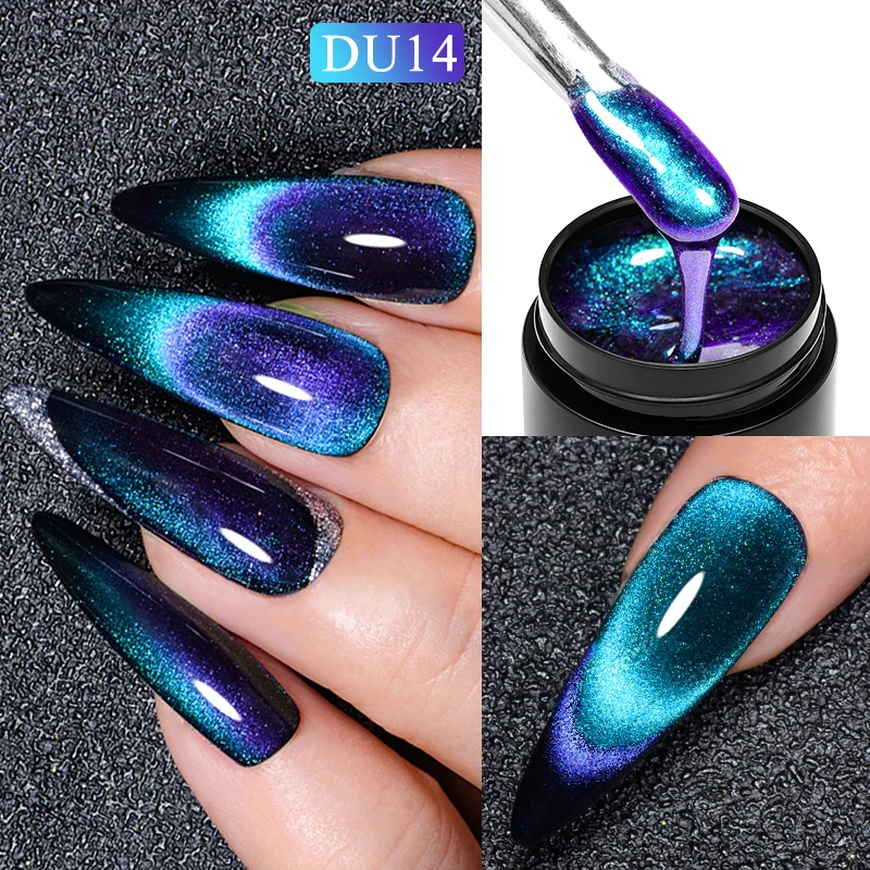 Mtssii 8ml 9D Magnetic Gel Nail Polish Rianbow Colorful Semi Permanent Soak Off UV LED Gel Varnish Nail Art Design For Manicure