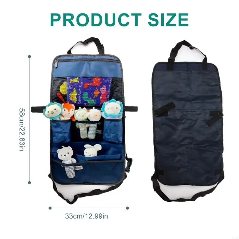 

P31C Large Capacity Baby Strollers Hanging Bag Multi Compartment Bag Universal Pushchair Storage Bag for Toy Diaper