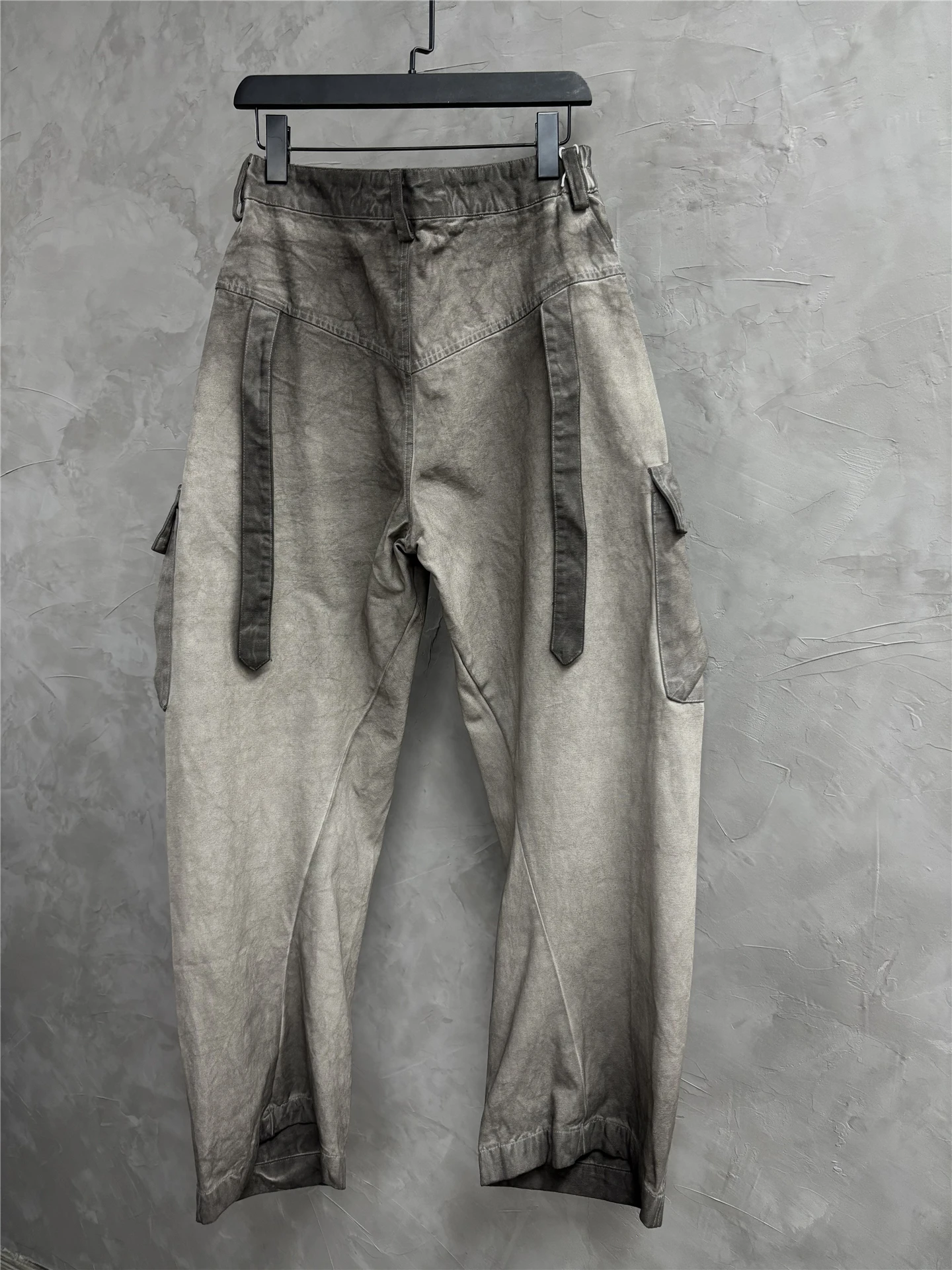 High Street Pioneer Wasteland Style Vintage Personalized Patch Pocket Work Pants Men's Fashionable Versatile Casual Pants