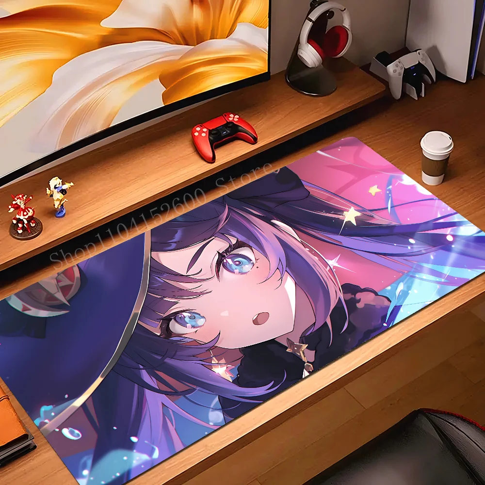 

Mona Genshin Impact Mousepad Mouse Mat Desk Mat With Pad Gaming Accessories Prime Gaming XXL Keyboard Pad Padding Mat