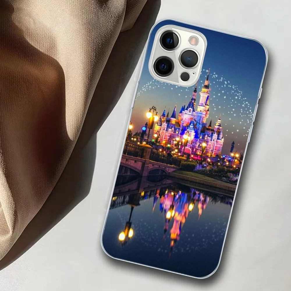 Disney Castle Phone Case For iPhone 15 14 11 12 13 Mini Pro XS Max Cover 6 7 8 Plus X XR SE 2020 Funda Shell