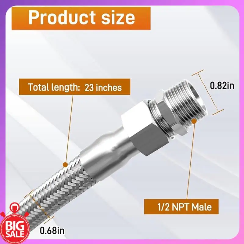 Big Deal Jumper Hose Compressor Hose Pressure Washer Jumper Hose Industrial Grade Compressor Jumper Hose 1/2