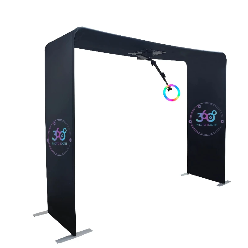 

New portable automatic photo video Sky 360 booth overhead 360 photography booth top rotating booth 360