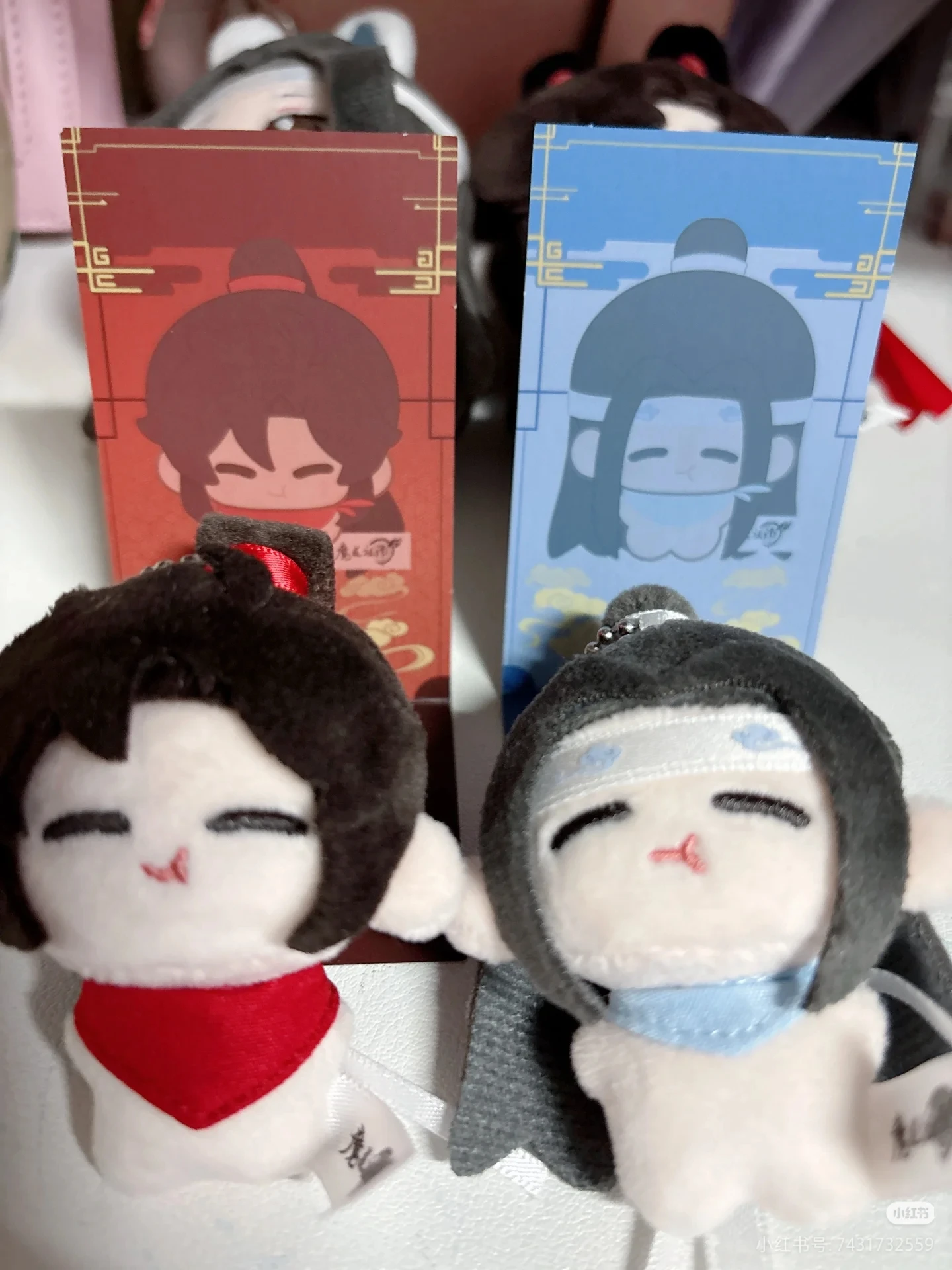 ตุ๊กตาโมเตะจู้ซือ อนิเมะ ขนาด 5 ซม. ของแท้ ตุ๊กตาห้อยพวงกุญแจ แลน วังจื่อ เว่ย วูเซียน ของสะสม ของขวัญ