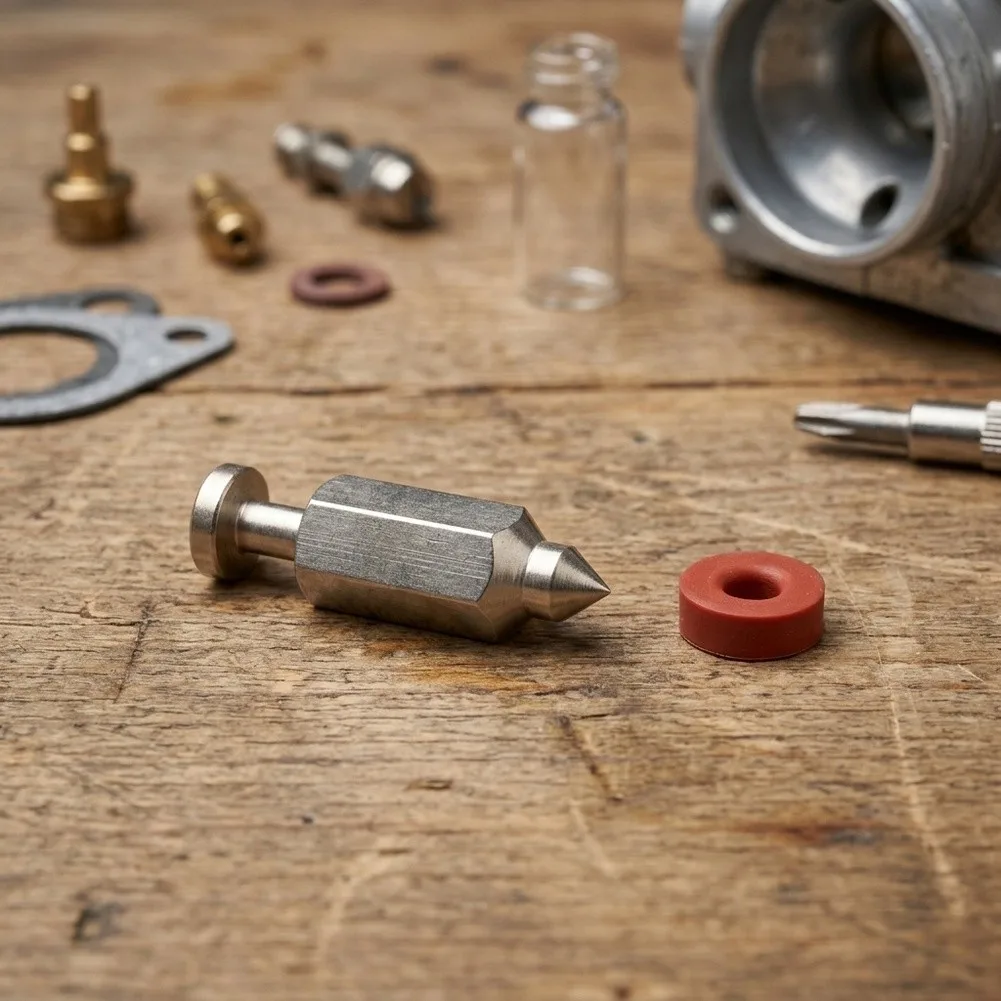 Carburetor Float Valve Needle Seat Kit for Chainsaw Repair Tasks Compatible with OEM Numbers 398188 281144 299096