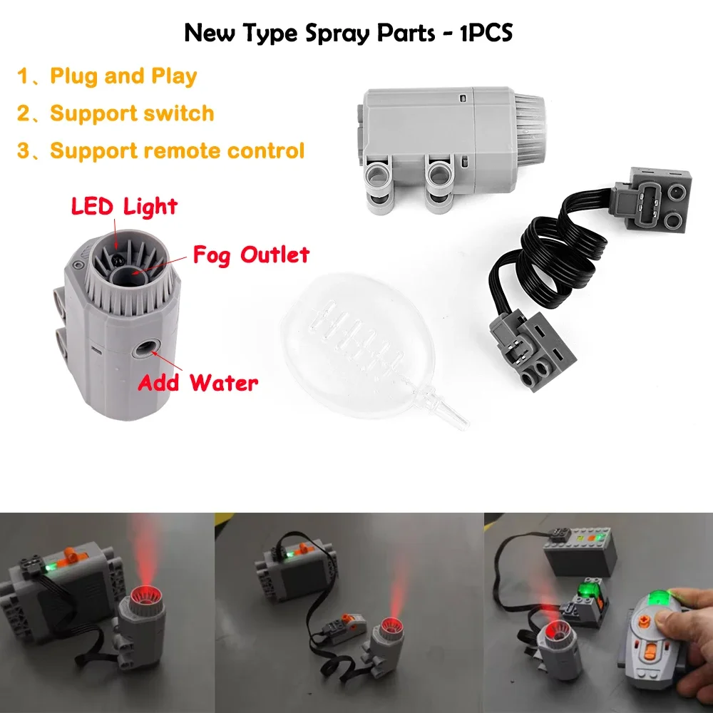 MOC Power Functies Upgraden M L XL Motor Servomotor Afstandsbediening Accubak Schakelaar 8293 8883 Bouwstenen Technische onderdelen