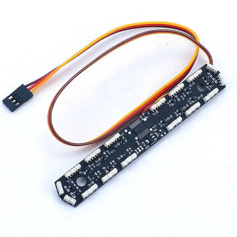 for 1/14 Tamiya VOLVO F16 56362 750 8X4 Heavy Wrecker Car The Roof LED Warning Light Engineering Lights Accessories