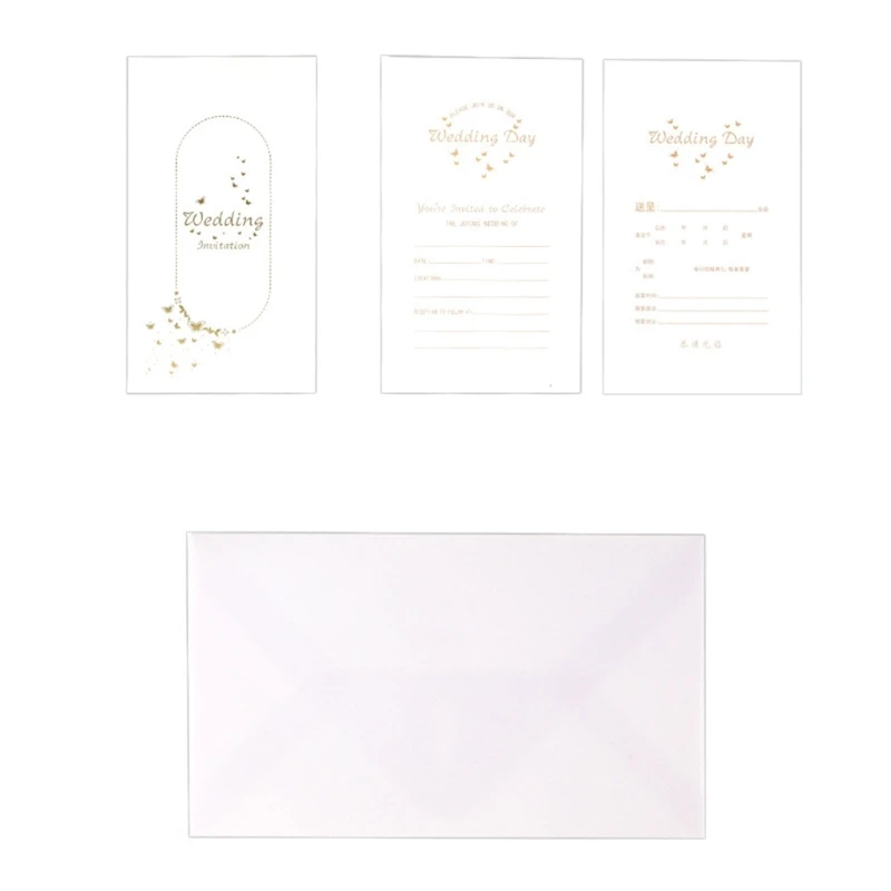 Creative Love Card with Exquisite Wedding Dress Model Ideal for Couple and Special Occasion Handwriting Blessing Card