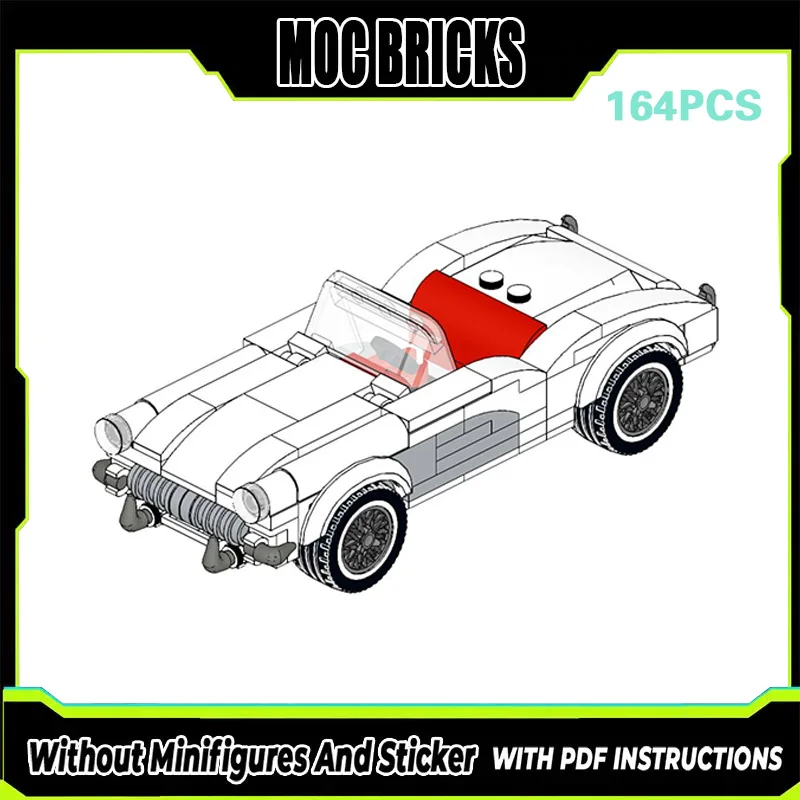 

Speed Racing Car Model MOC Building Bricks C1 Convertible Sports Car Modular Technology Gifts Holiday Assemble Children Toy Suit