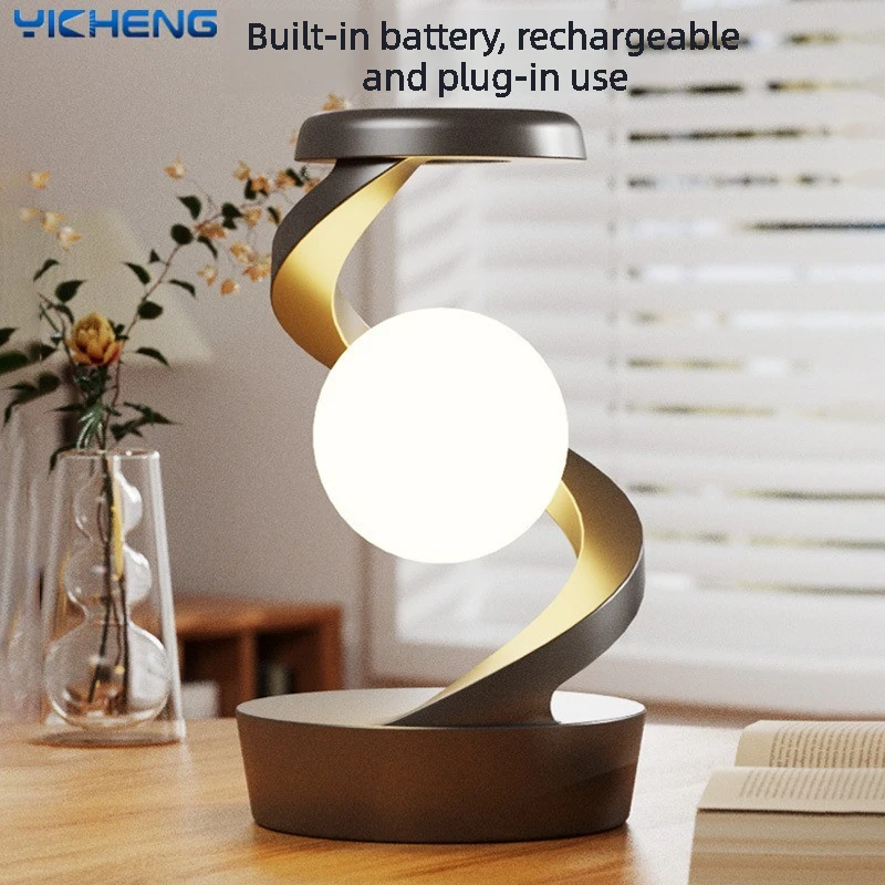 

RGB Intelligent Visual Suspension Rotating Colorful Atmosphere NightLight Mobile Phone Wireless Charging Desk Lamp Camping Light