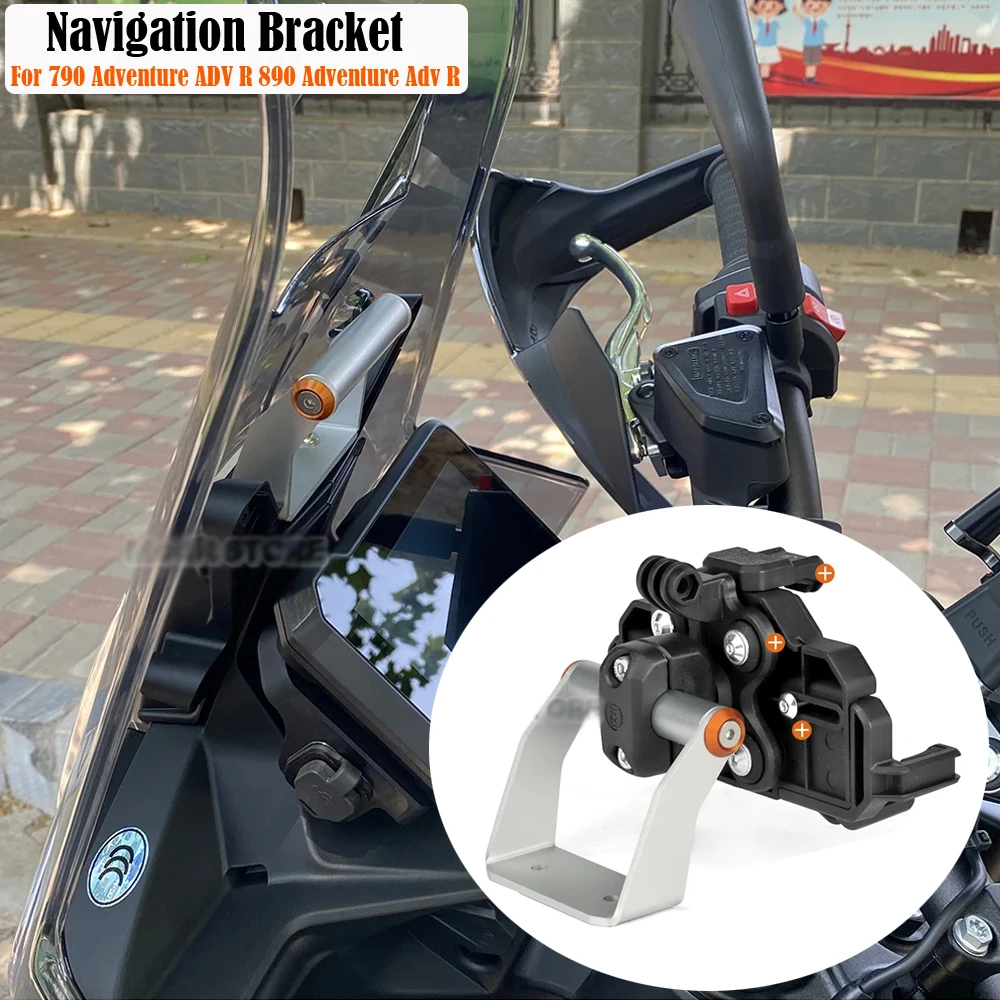 New Motorcycle Navigation Bracket For 790 890 Adventure ADV R 890 ADVENTURE Adv R 2023 2024 GPS Phone Bracke Accessories