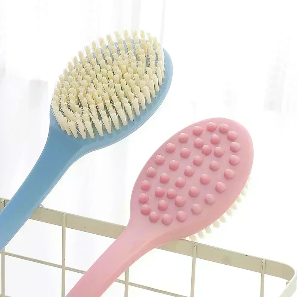 Bath Brush Back Body Bath Shower Sponge Scrubber Brushes with Handle Exfoliating Scrub Skin Massager Exfoliation Bathroom Brush