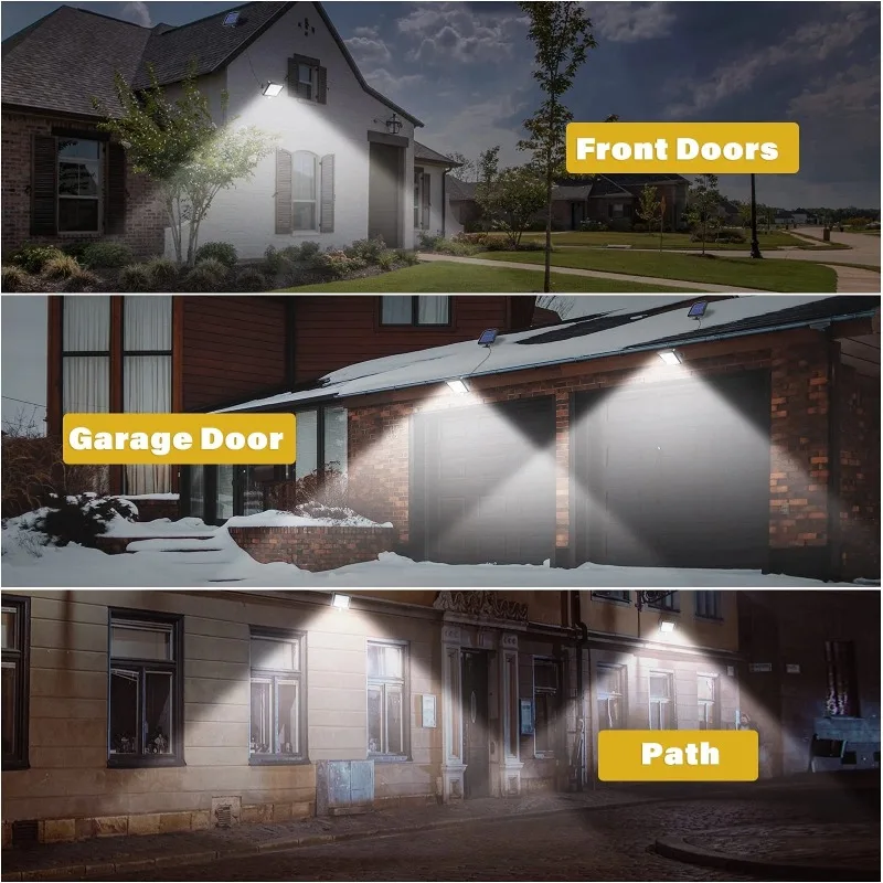 Solar Wall Lights Outdoor with Motion Sensor 56 LEDs Waterproof Separable Solar Porch Light Security Light for Patio Yard Garage