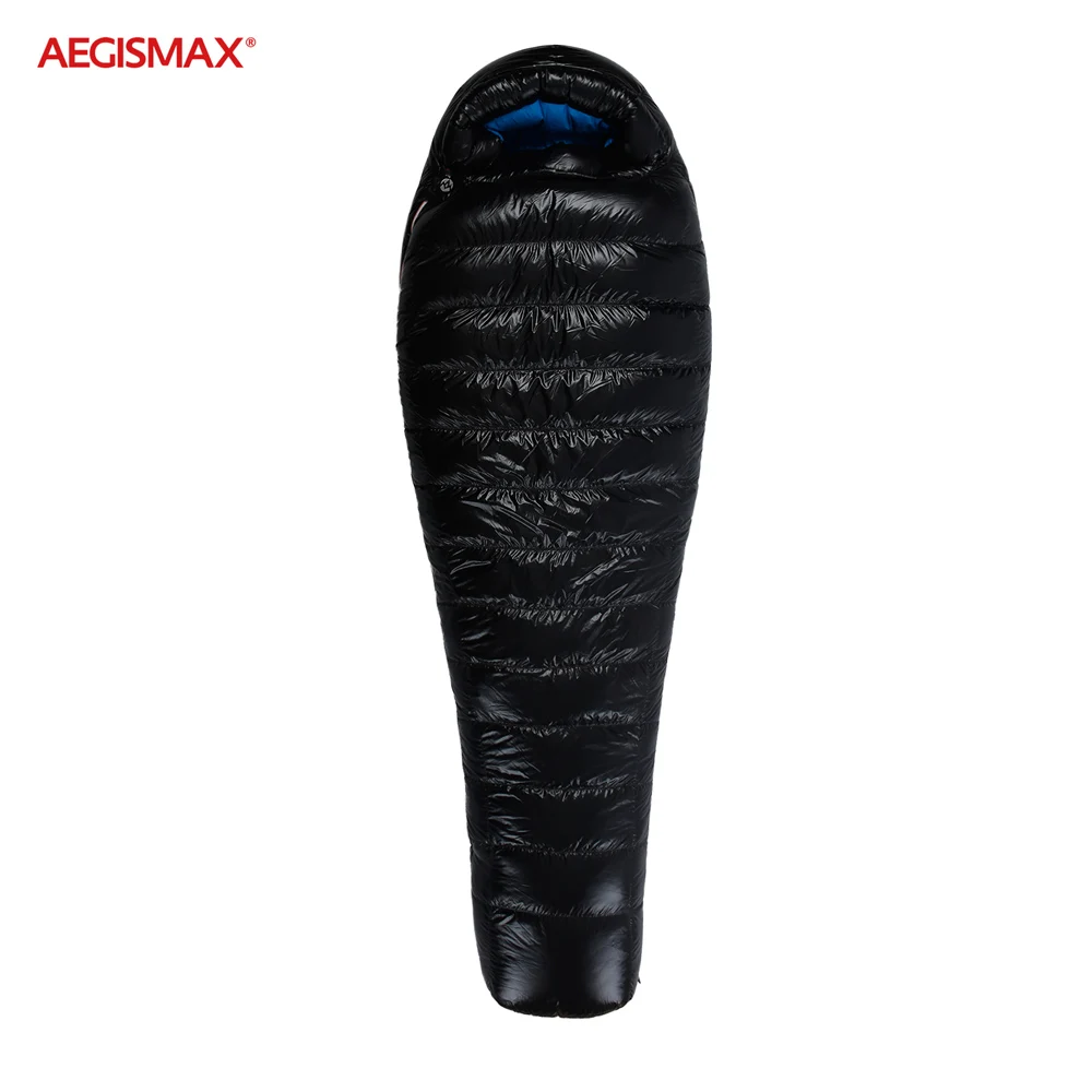 AEGISMAX Winter Down Sleeping Bag Goose Down FP800 Warm 15D Nylon Waterproof Outdoor Camping Sleeping Bag Comfort -22℉~-10℉