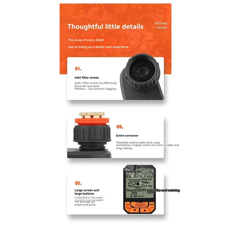 HHO-Watering Garden Irrigation System 5M-30M Outdoor Misting Cooling 1/4