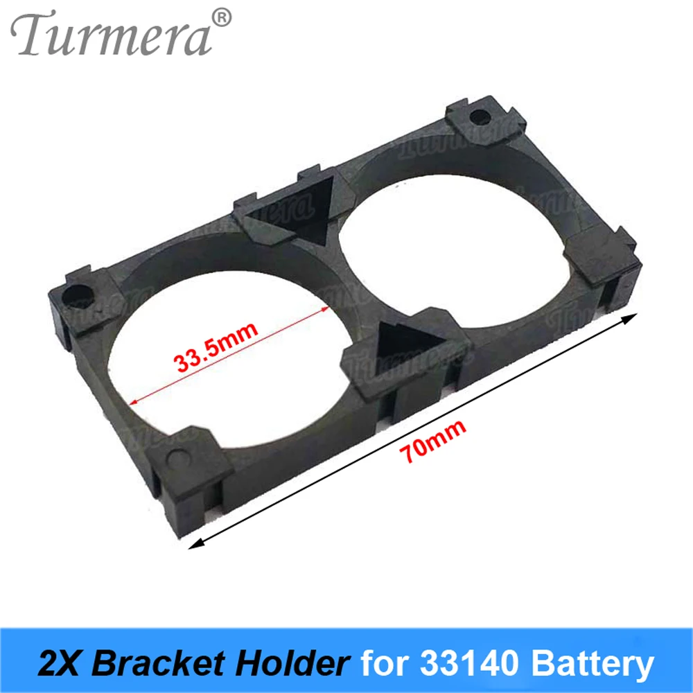 Turmera 33140 Lifepo4 Battery Holder Bracket 33.5mm Aperture 2X 3X 2X8 4X4 Anti Vibration Assemble for Diy 12V 36V 48V Batteries