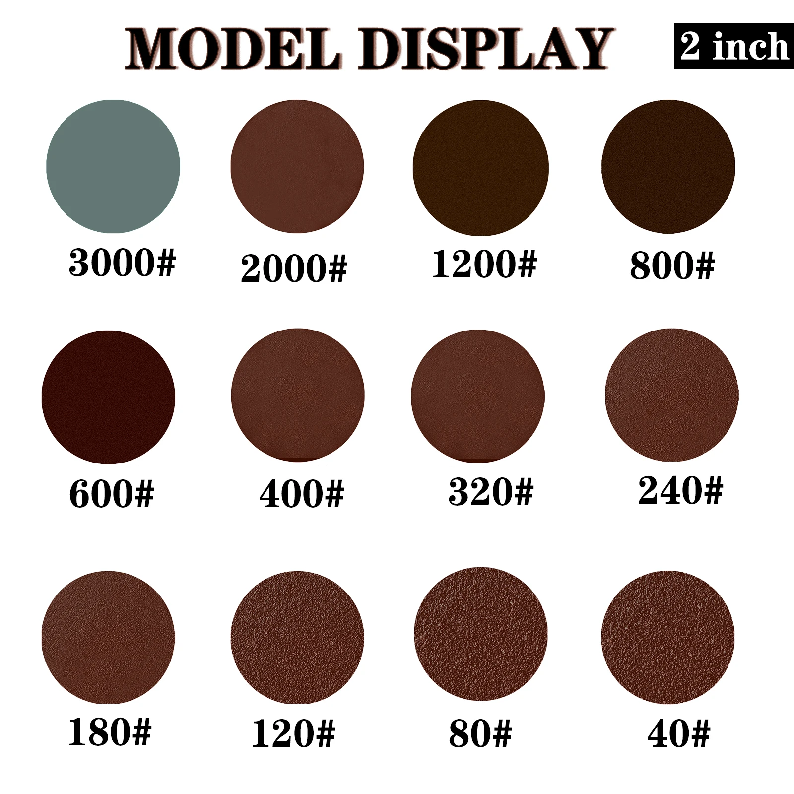 Imagem -02 - Gancho e Laço Lixar Almofadas para Ferramenta Rotativa Acessório de Broca Backer Placa Haste Espuma Macia Tamponamento 50 mm