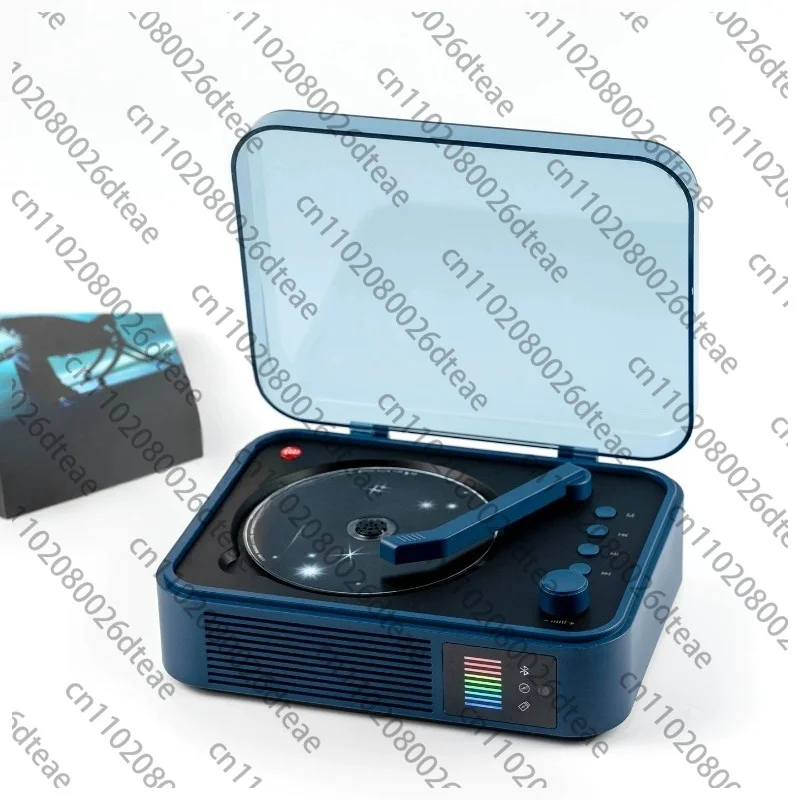 Retro CD Player With Bluetooth,Portable CD Player Bluetooth Speaker Supports CD/USB/AUX, 4000mAh Rechargeable For Home/Office