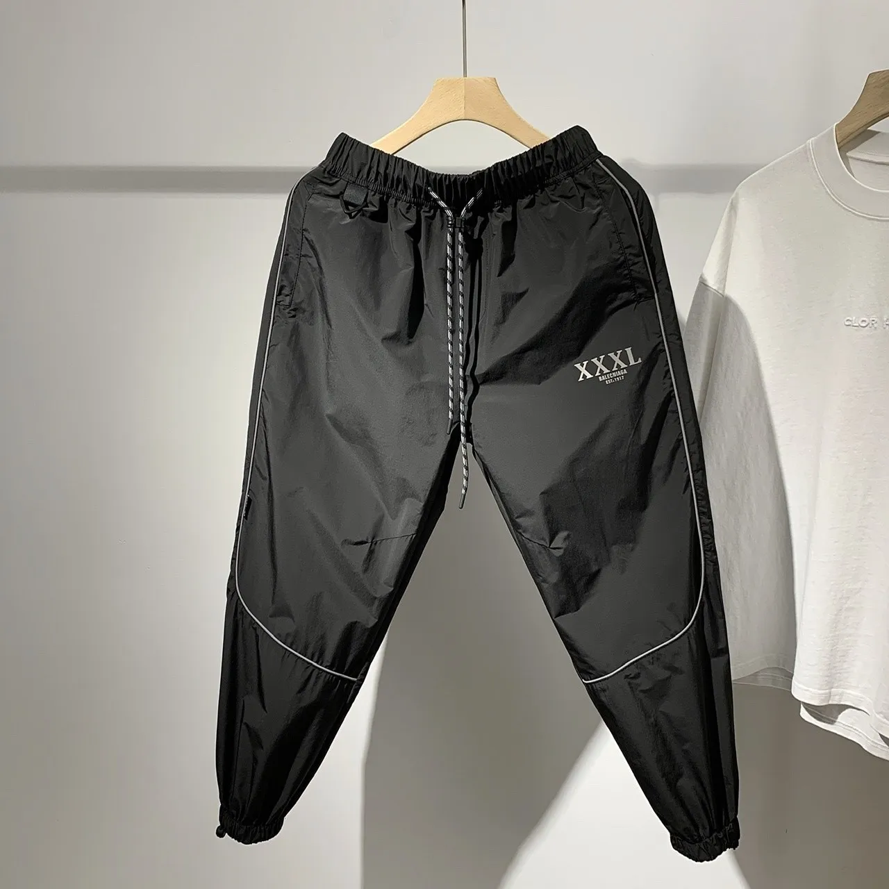 

Trendy Brand Men's Summer Thin Qui Dry Sports Casual Pants Loose Cuffed Outdoor Weave Loose Fit Casual Trousers