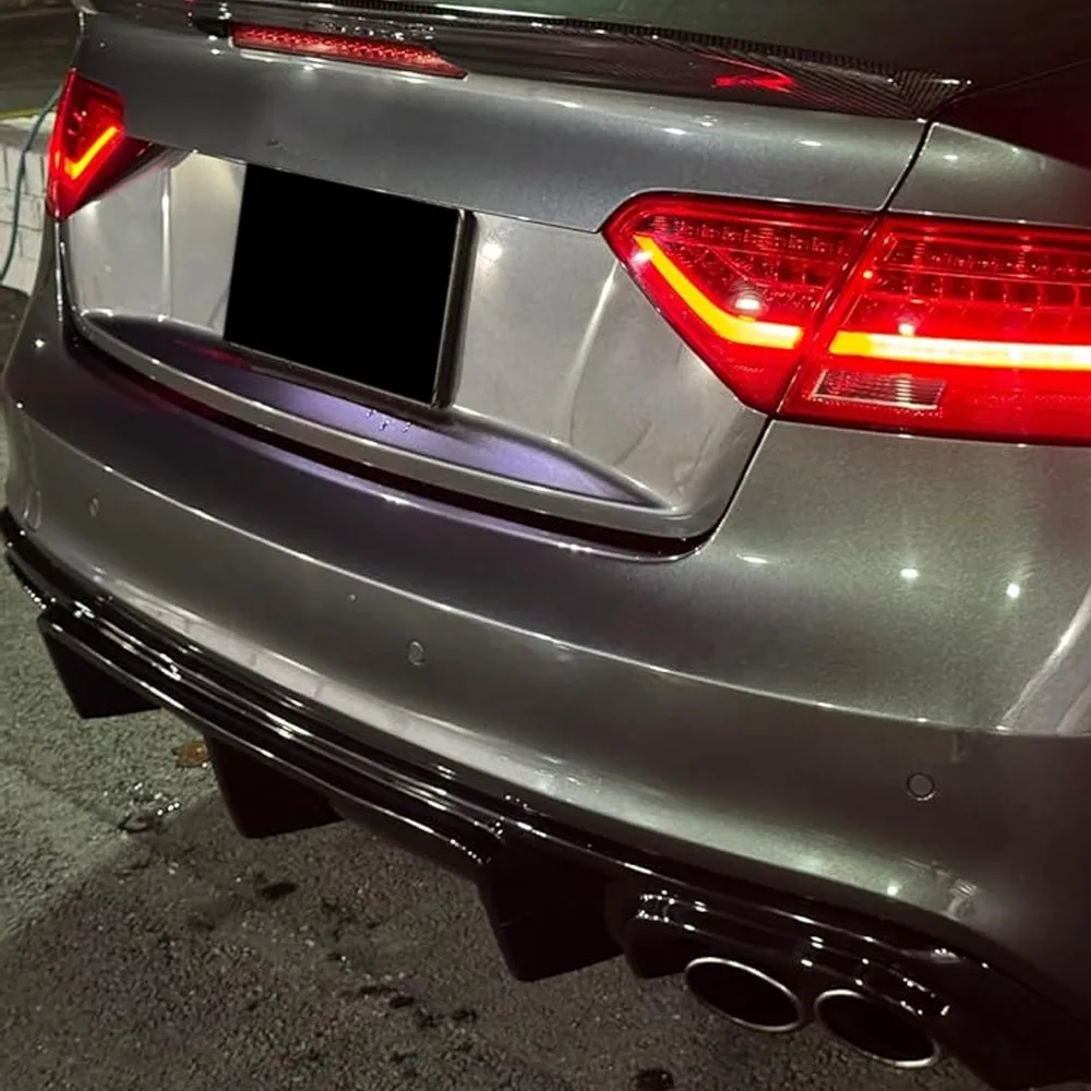 For Audi A5 Sline S5 B8.5 2012-2017 Gloss Black Rear Bumper Diffuser Lip Body Kits Car Accessories - view 3