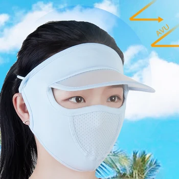 Uv-bescherming Speciale Gezicht Hoeden Unisex Zomer Masker Fietsen Wandelen Vissen Beschermen Vizieren Met Cover Cap Outdoor Hoofd Mond Cover