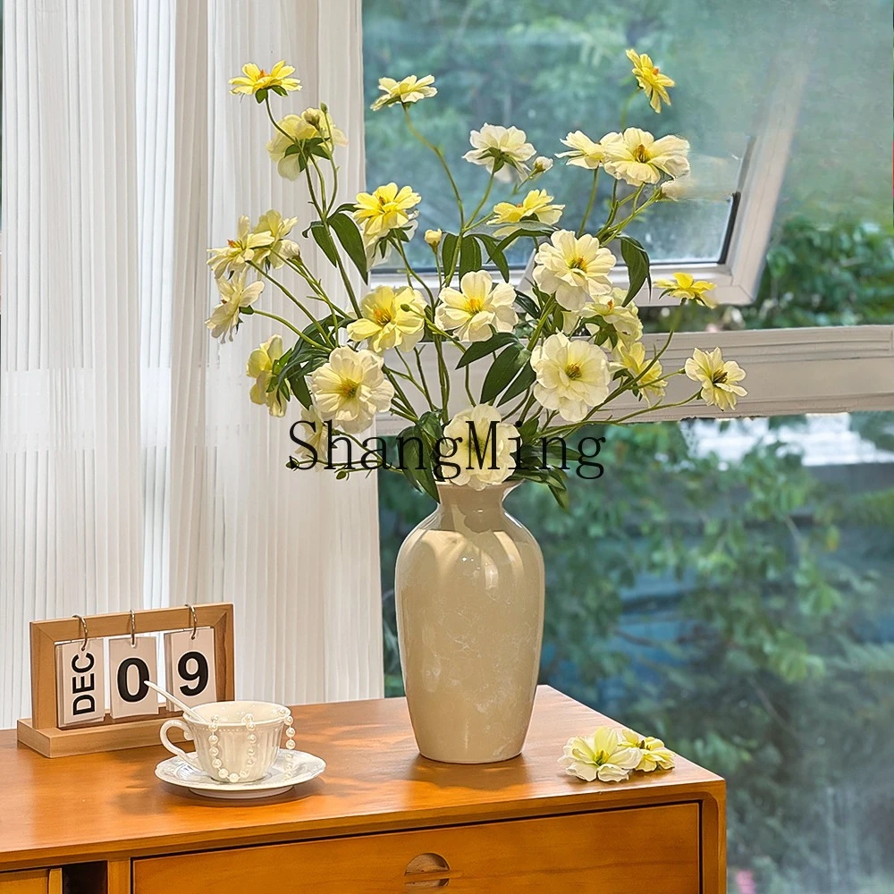 LXY butterfly foreign peony simulation flower ornament living room dining table light luxury high-end decorative ornament