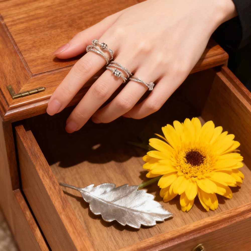 

Модные украшения в стиле Европы и Америки, многослойные круги, женские кольца, ювелирные изделия, модный сладкий подарок на годовщину вечеринки