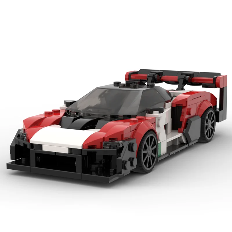 MOC 2020 McLarened Senna GTR Sports Car Speed Champion Racer Building Blocks Brick Creative Garage Boys Toys Christmas Gifts