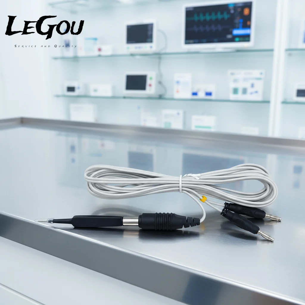 

LeGou Professional Reusable Manual Bipolar Electrosurgical Cable and Forceps with Cable CE Certified