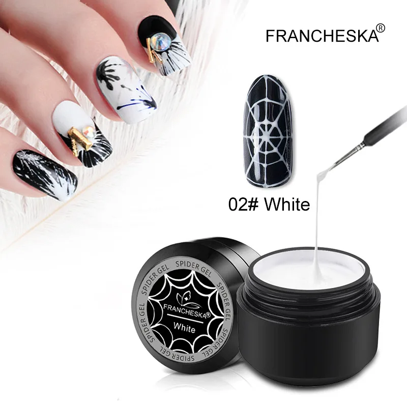 1/2/3/4/6pcs 8ml Nail Art Stretch Drawing Gel Drawing Elasticity Point Line Soak Off Gel Spider Gel Nail Gel Nail Manicure