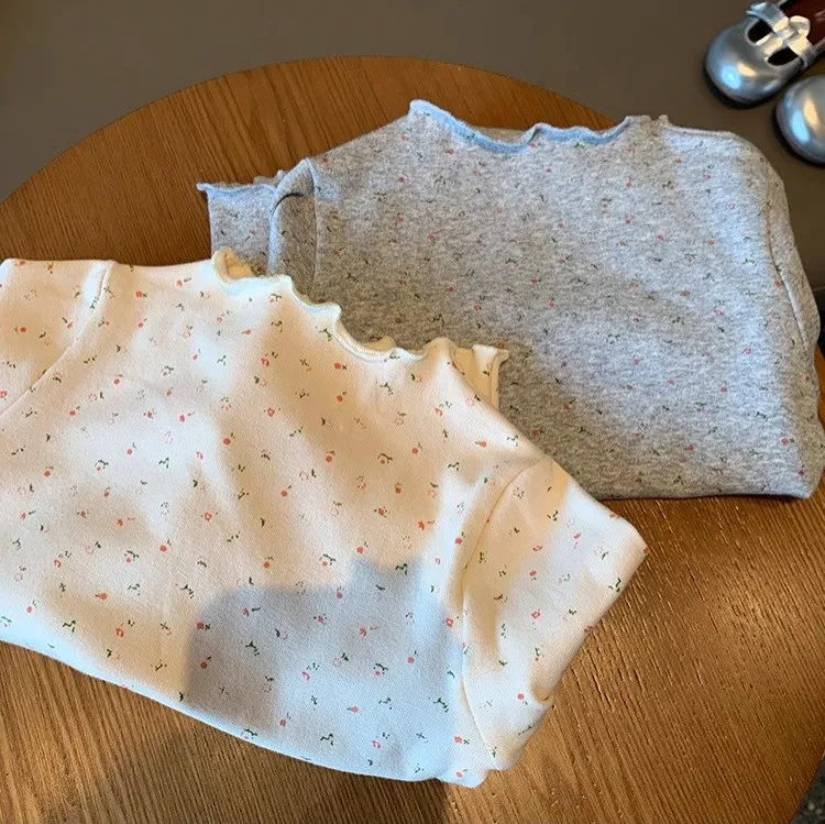 

Girls' Bottoming Shirt Versatile and Sweet 2025 New Autumn Children's Baby Girl Bottoming Top Long-sleeved T-shirt