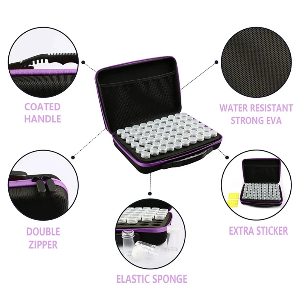 Diamond Painting Tool Set Bead Art Kit Storage Box Diamond Art Accessories Stylus Suitcase Storage Container Diamond Work Beads