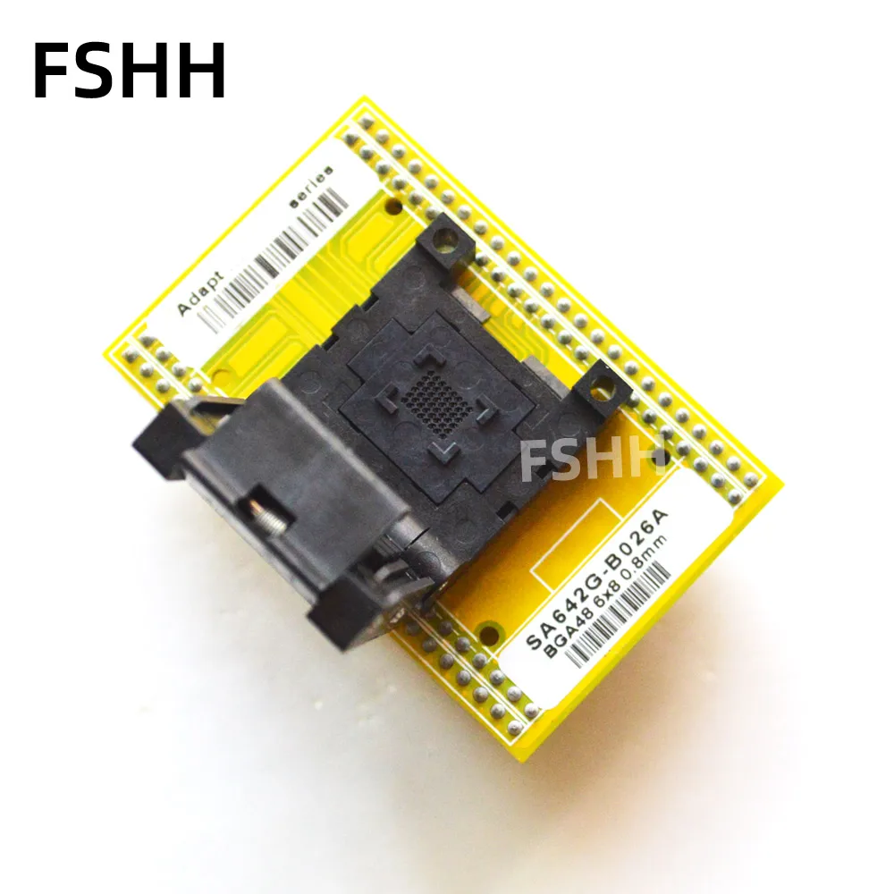 USB-адаптер для программатора BGA48 в DIP48, тестовый разъем 6 мм x 8 мм, шаг = 0,8 мм