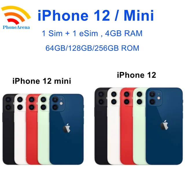 98% New Original iPhone 12 / 12 Mini 64GB 128GB 256GB ROM 5G Mobile Phone  12PM Super Retina OLED Face ID Unlocked iPhone12 - AliExpress