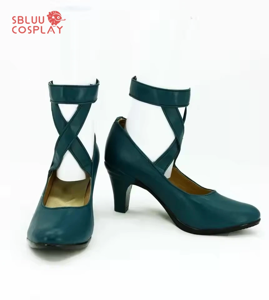 SBluuCosplay Kaiou Michiru – chaussures de Cosplay, bottes Neptune sur mesure, accessoire de fête d'halloween