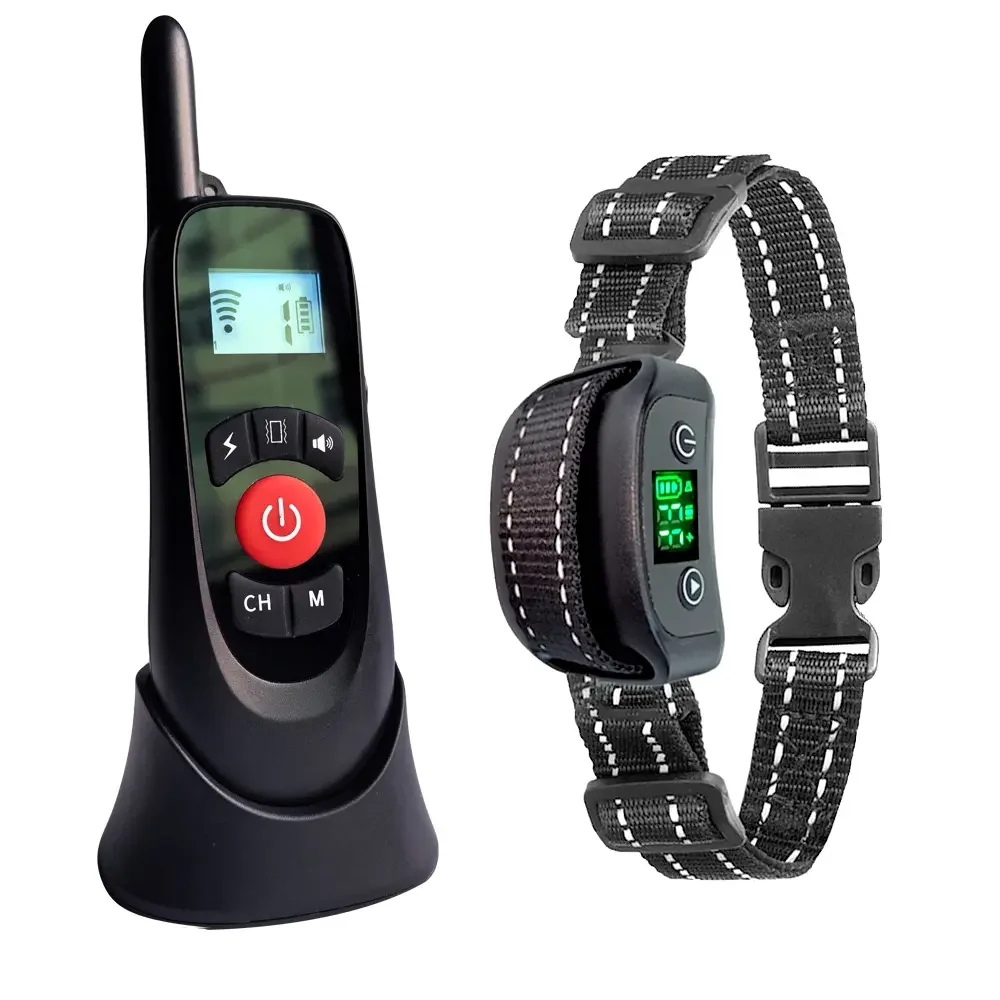

2024 Smart Dog Fence 2-in-1 Wireless Pet Fence System With Remote Control Training Collar Waterproof Rechargeable Vibration Beep