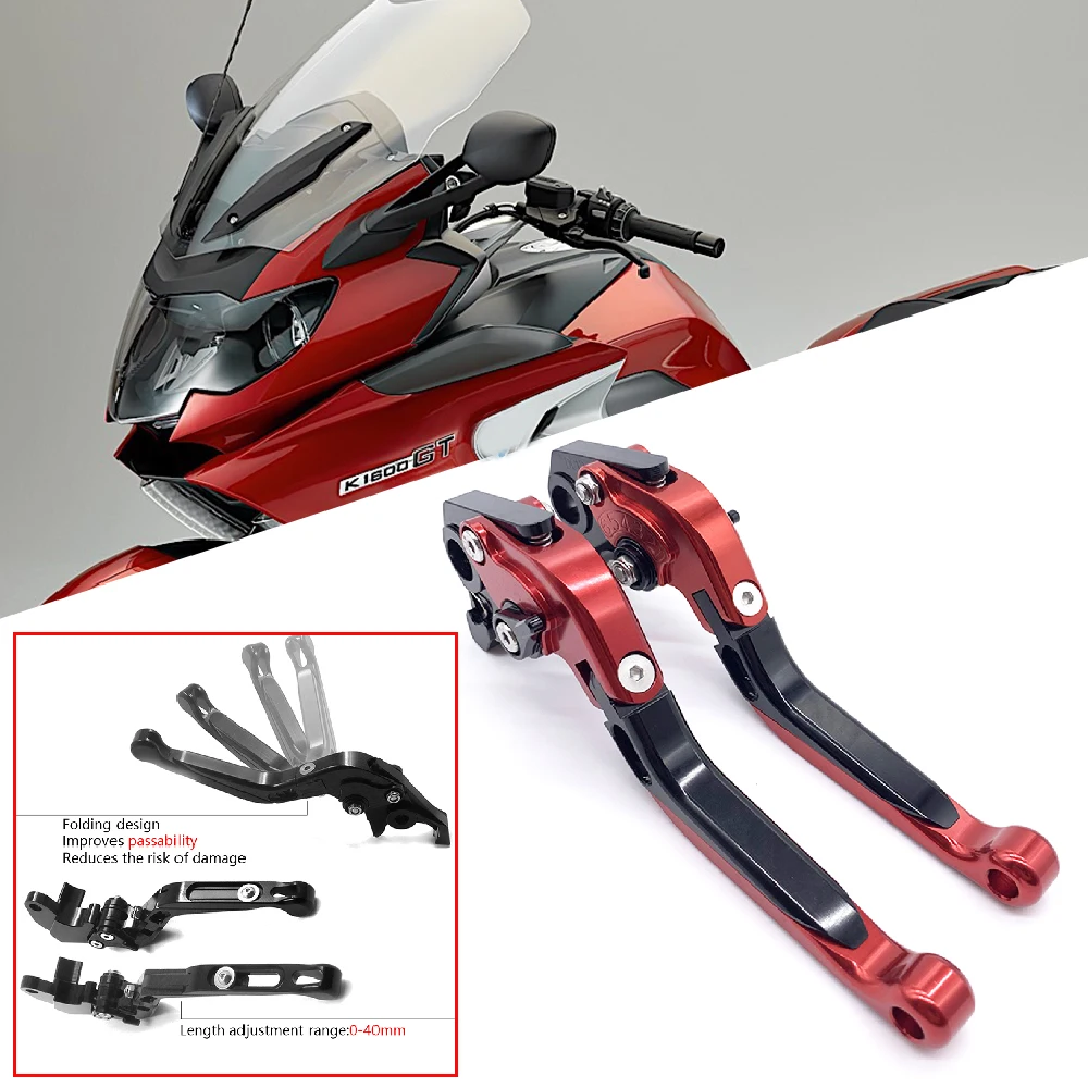 

Fits for BMW K1600 GT GTL BAGGER GRAND AMERICA 2017-2024 Motorcycle Brake Clutch Lever Adjustable Folding Extendable Replace Bar