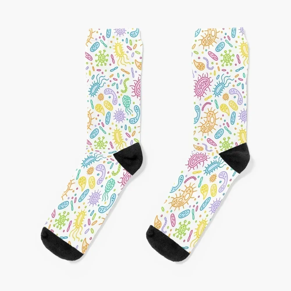 Microscopic Life Socks Stockings man Run colored Non-slip Mens Socks Women's