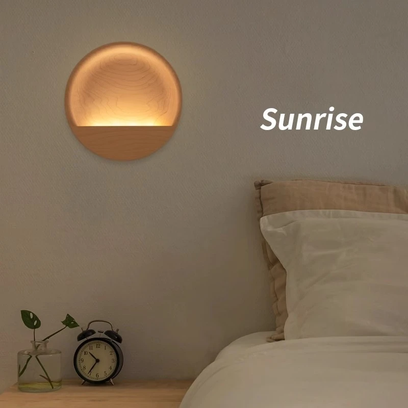 Designer Wall Lamps Originality Sunrise lamp Design Art LED Lights Bedroom Bedside Table Study Restaurant Home Decor lighting