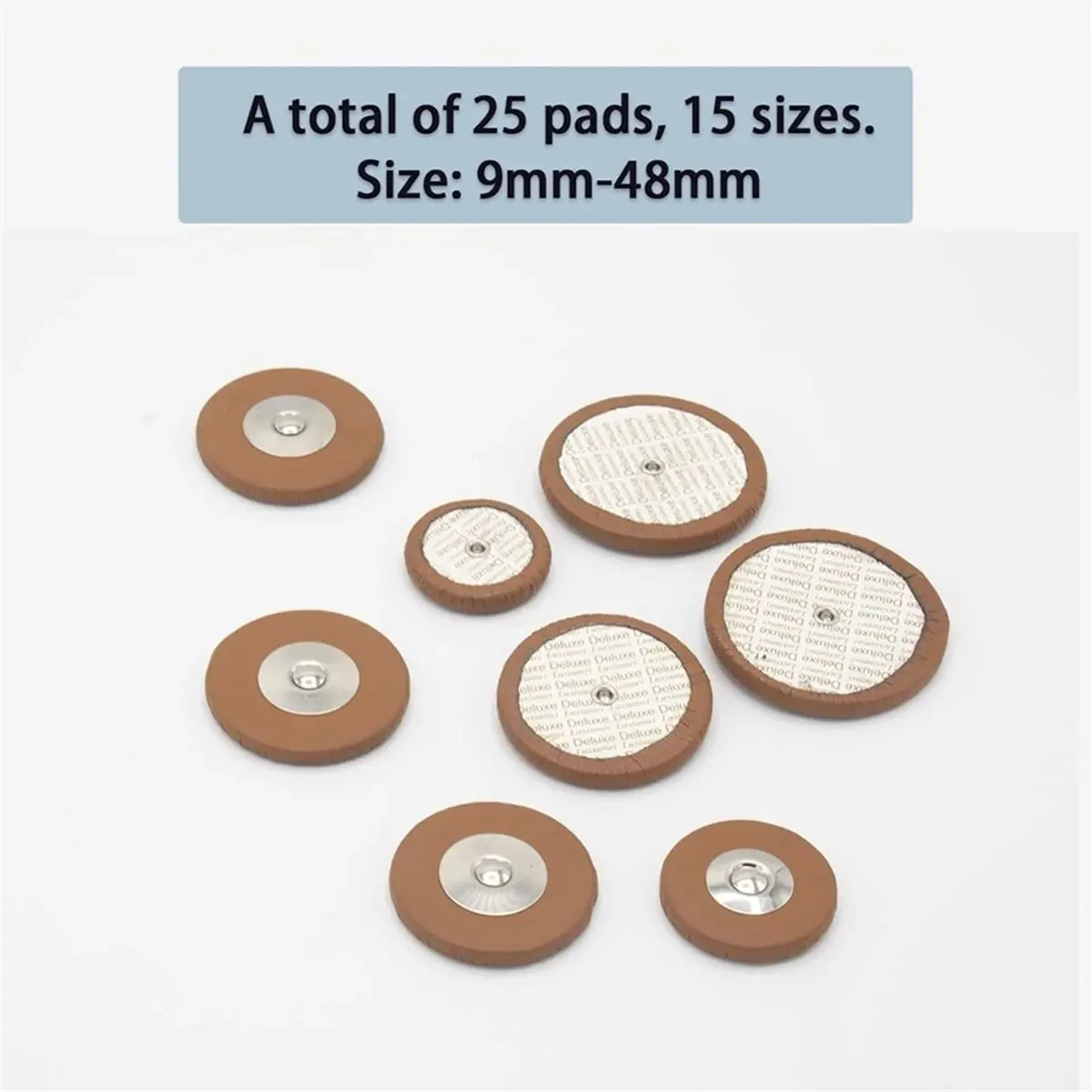 A1033K Complete Alto Saxophone Repair Kit Full Set Leather Pads Needle Springs Axles Screws Replacement Spare Parts Accessories