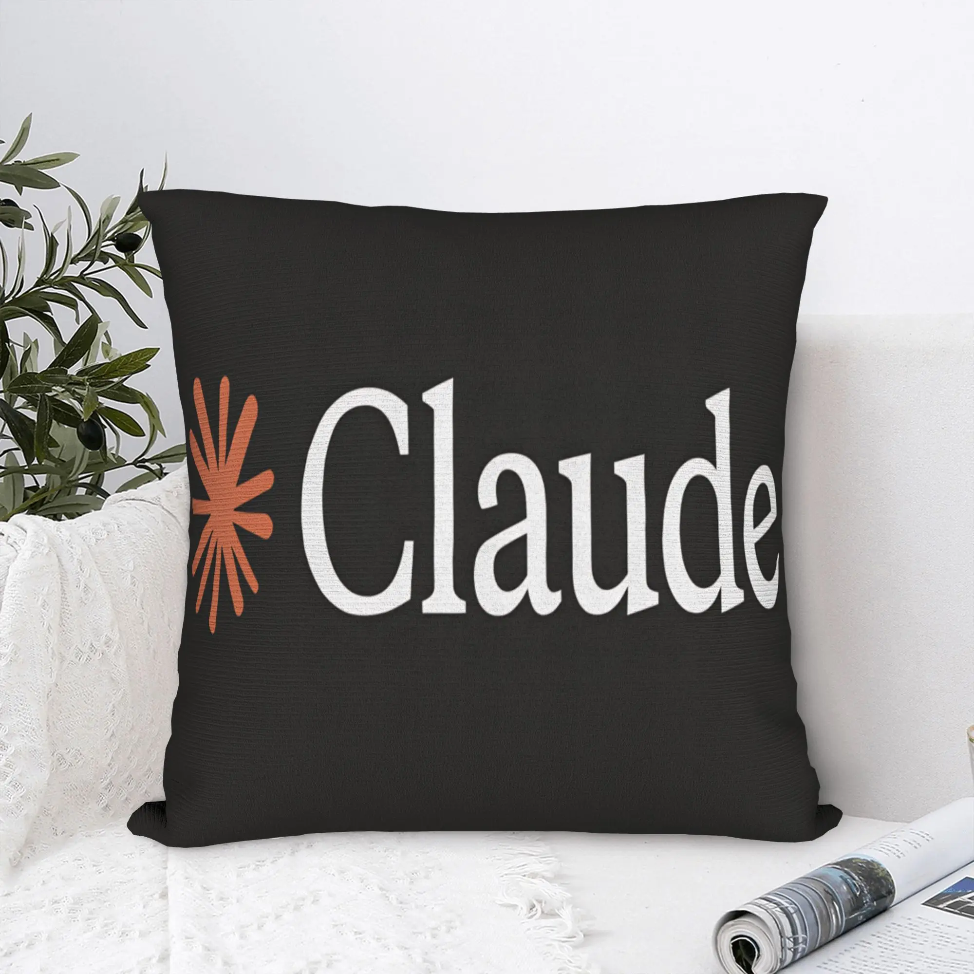 Code This Claude Pillow Cover  Custom Cushion Cover Funny Pillow Case For Living Room Sofa