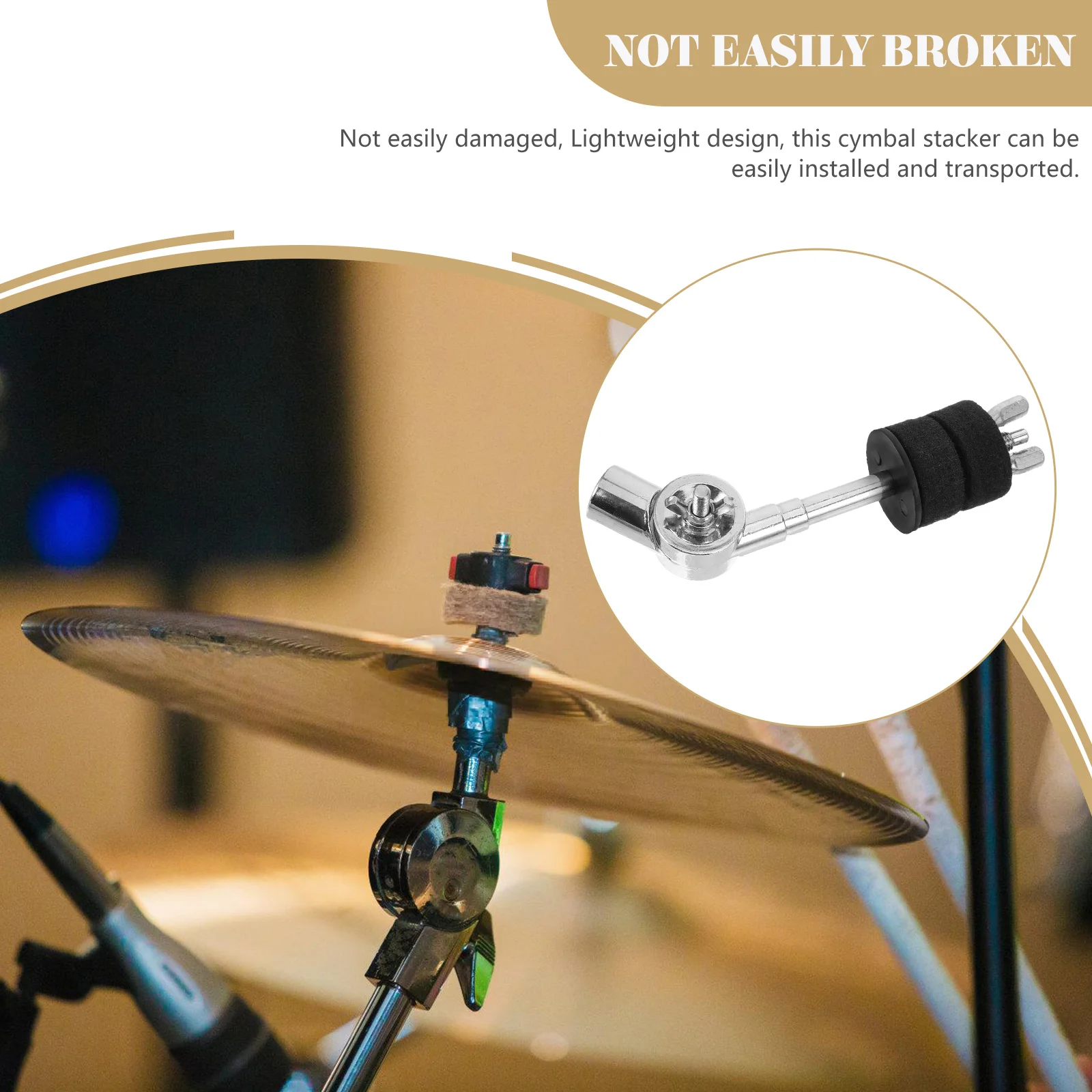 

Hanging Rack Connector Drum Extension Clamps Cymbal Boom Mount Snare Hardware Accessories Rod Stand Attachment Arm