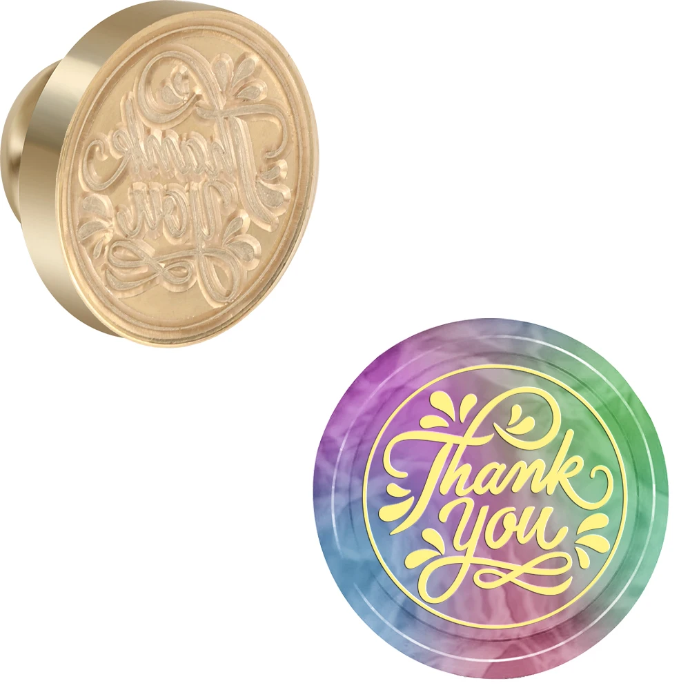 MERRY Christmas Happy Birthday,Thank you Wax Seal Stamp Interchangeable Brass Stamp Heads for Decorating Gifts and Greeting Card