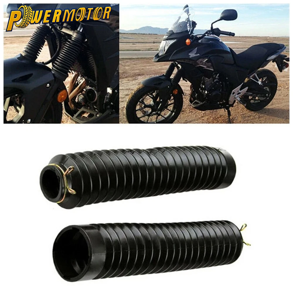 

2Pcs Motorcycle Rubber Front Fork Dust Protector Cover Fork Bellows Gaiters Boots For HONDA CRF150F XL250 Kawasaki XG250 XT225