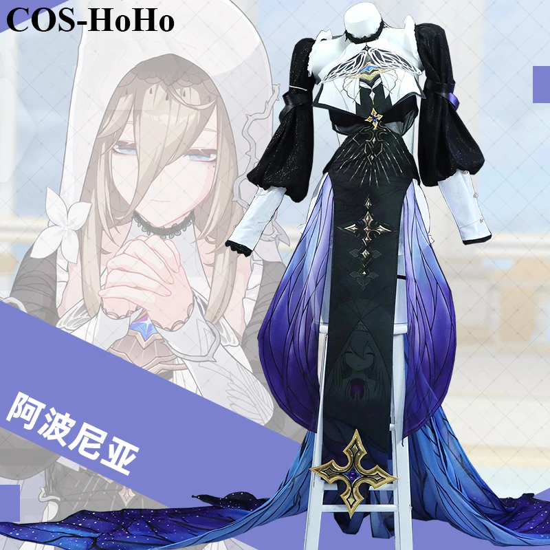 

COS-HoHo Anime Honkai Impact 3rd Aponia Nun Game Suit Gorgeous Dress Uniform Cosplay Costume Halloween Party Outfit Women XS-XXL