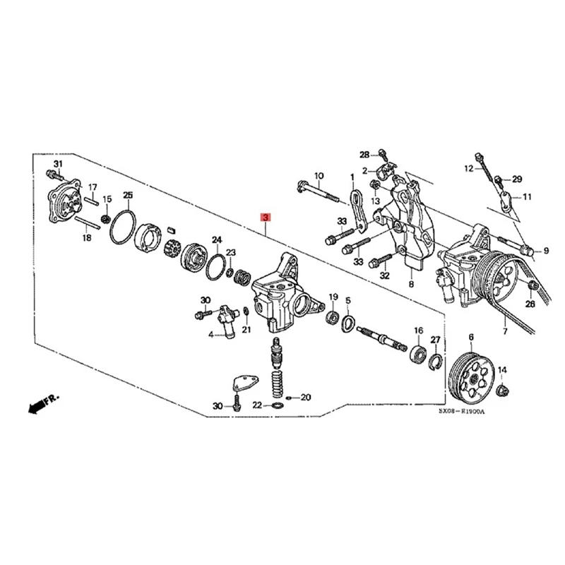 

Car Power Steering Pump 56110-P1E-003 56110P0A013 For Honda Accord Odyssey Acura CL 2.2L 2.3L 1994-1999 56110-P0A-013 Parts