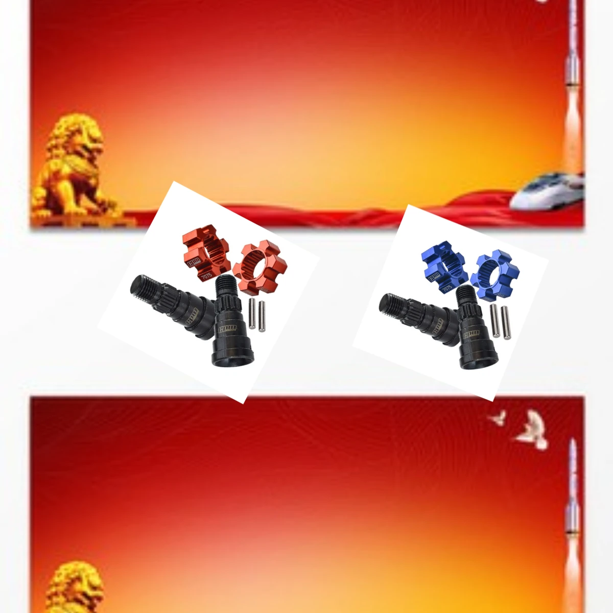 

GPM High Carbon Steel CVD Joints Upgrade Kit for XRT X-Maxx 8S 77086-4 with Alu7075 Wheel Hex Hubs Front And Rear