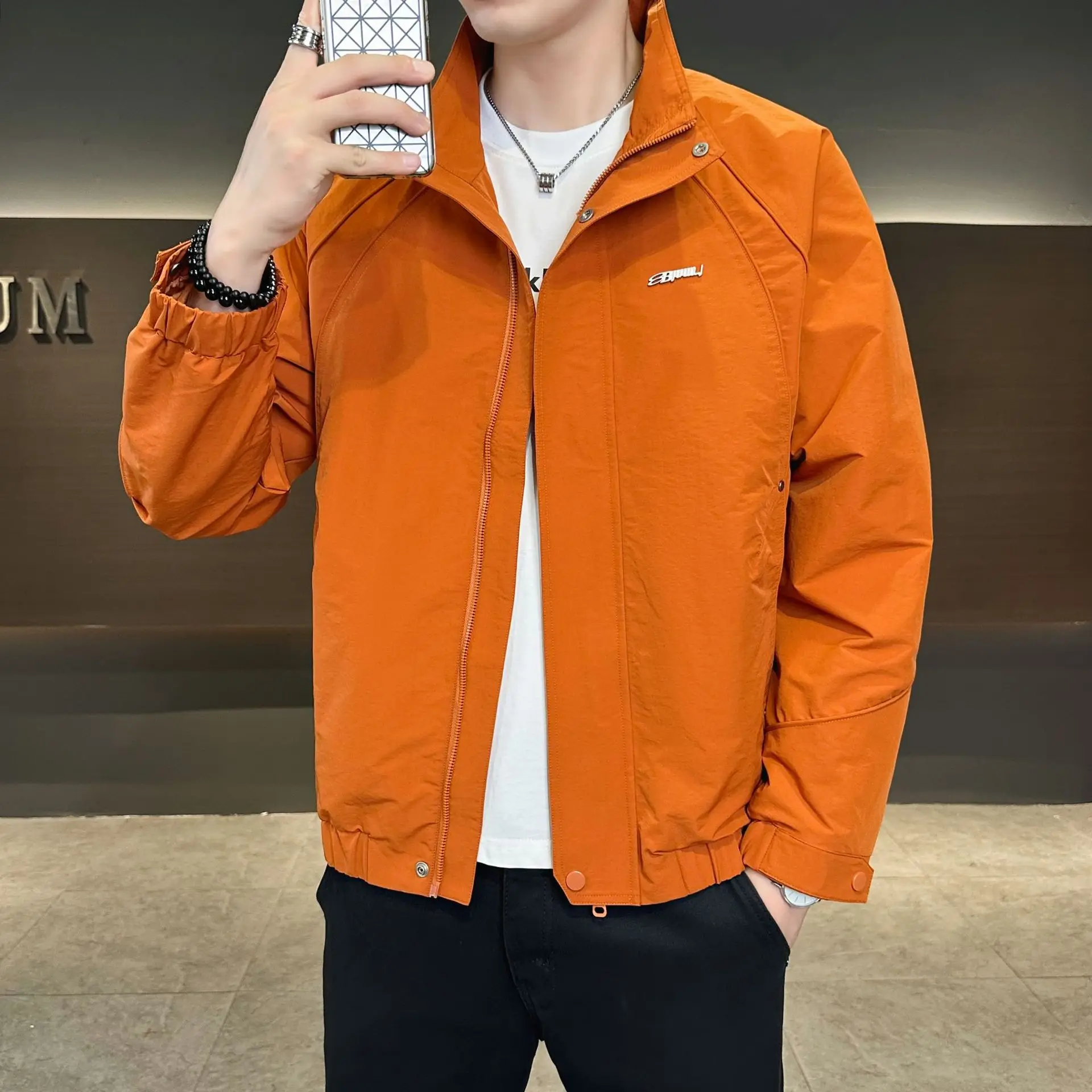    سترة غير رسمية معطف الرجال الموضة العصرية ملابس خارجية شتاء نمط جديد في الهواء الطلق سترة واقية تنوعا وسيم ملابس للرجال